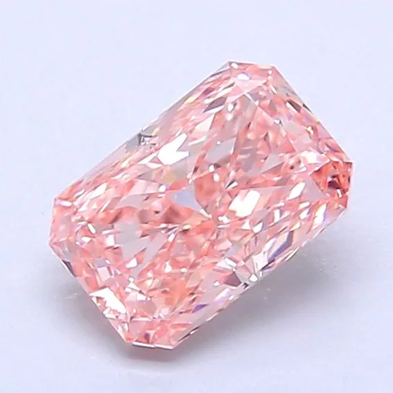 1.02ct RADIANT Fancy Intense Pink VS1 Coloured Lab diamond