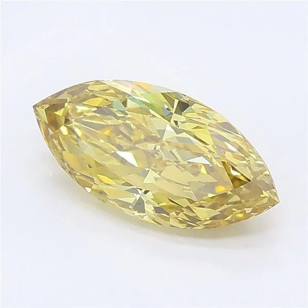 1.15ct MARQUISE Fancy Intense Yellow SI1 Coloured Lab diamond