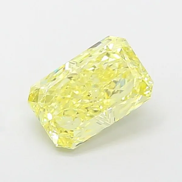 1.37ct RADIANT Fancy Intense Yellow VVS2 Coloured Lab diamond