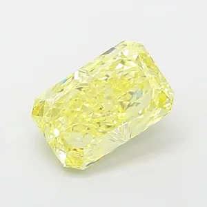 1.37ct RADIANT Fancy Intense Yellow VVS2 Coloured Lab diamond