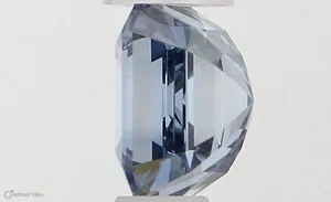 0.5ct EMERALD Fancy Vivid Blue VS2 Coloured Lab diamond