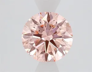 0.89ct ROUND Fancy Vivid Pink VVS2 Coloured Lab diamond