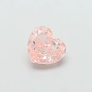 1.06ct HEART Fancy Intense Pink VVS2 Coloured Lab diamond