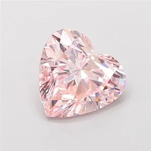 1.55ct HEART Fancy Intense Pink VS1 Coloured Lab diamond