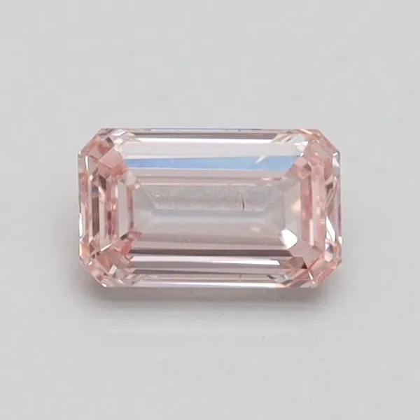 0.5ct EMERALD Fancy Pink VS2 Coloured Lab diamond