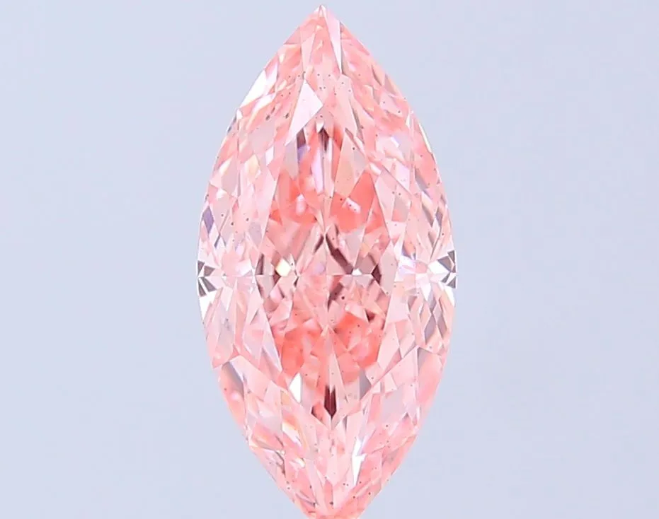 2.50ct MARQUISE Fancy Vivid Pink SI1 Coloured Lab diamond