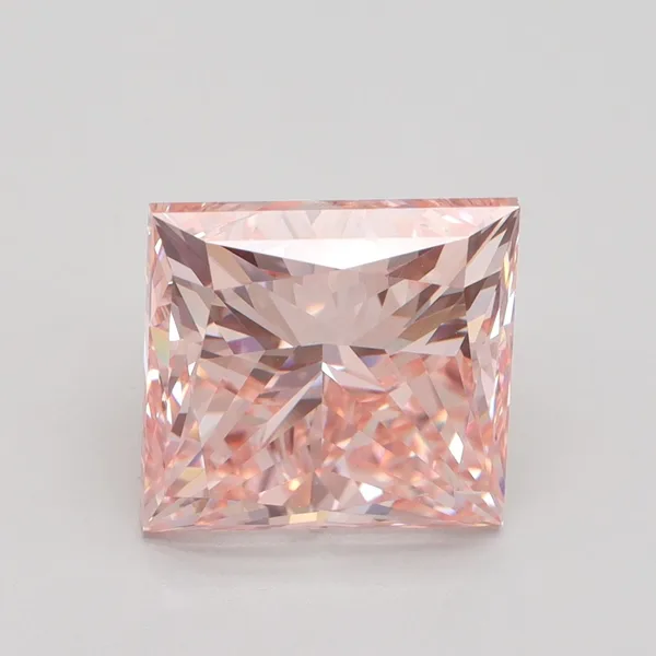 5ct PRINCESS Fancy Intense Pink VS2 Coloured Lab diamond
