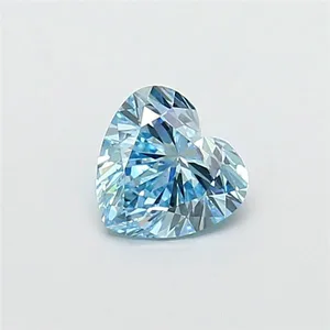 1.02ct HEART Fancy Vivid Blue VS1 Coloured Lab diamond