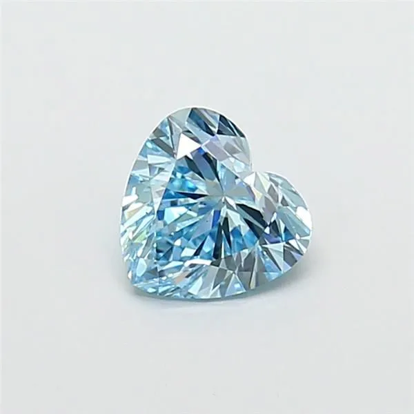 1.02ct HEART Fancy Vivid Blue VS1 Coloured Lab diamond