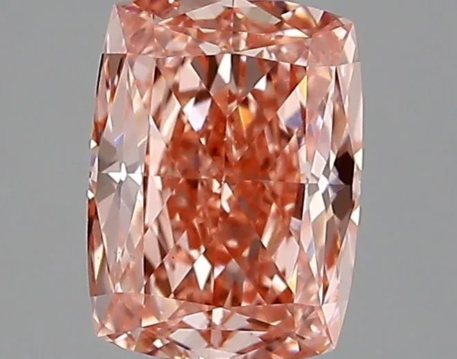 1.06ct CUSHION Fancy Vivid Pink VVS2 Coloured Lab diamond