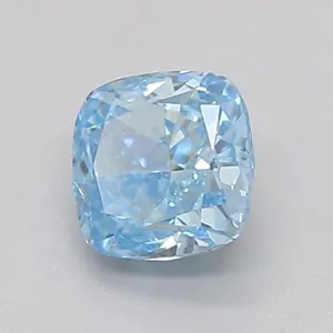 0.33ct CUSHION Fancy Vivid Blue VVS1 Coloured Lab diamond