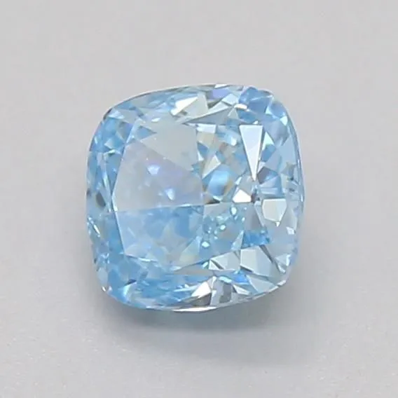 0.33ct CUSHION Fancy Vivid Blue VVS1 Coloured Lab diamond