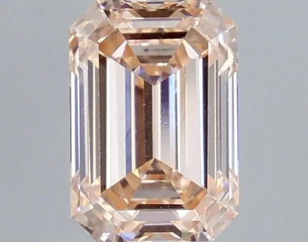 0.81ct EMERALD Fancy Pink VS1 Coloured Lab diamond