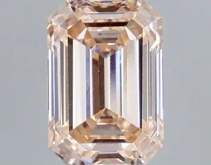 0.81ct EMERALD Fancy Pink VS1 Coloured Lab diamond