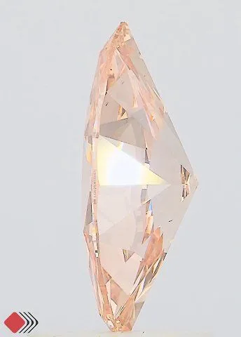 1.21ct MARQUISE Fancy Intense Orangey Pink VS1 Coloured Lab diamond