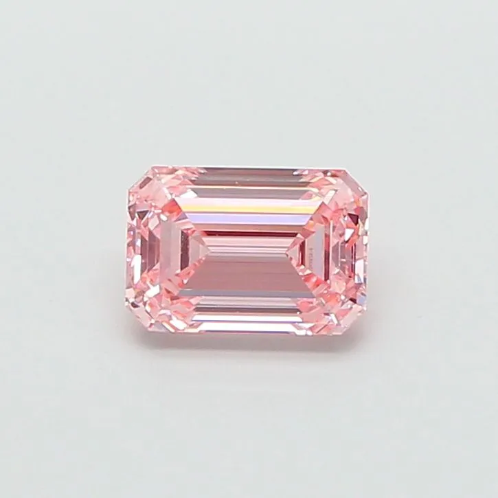 1.53ct EMERALD Fancy Intense Pink VVS2 Coloured Lab diamond