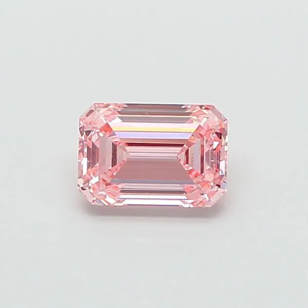 1.53ct EMERALD Fancy Intense Pink VVS2 Coloured Lab diamond