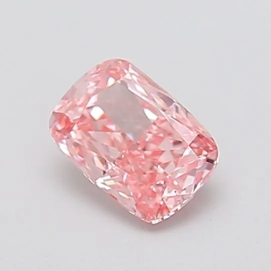 1.01ct CUSHION Fancy Vivid Pink VS2 Coloured Lab diamond