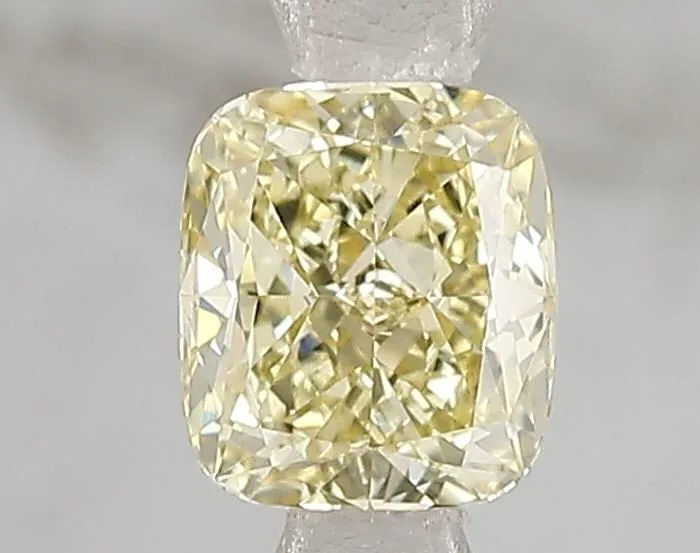 1.00ct CUSHION Fancy Intense Yellow VVS1 Coloured Lab diamond