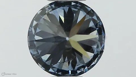 0.42ct ROUND Fancy Intense Blue SI1 Coloured Lab diamond