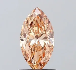 1ct MARQUISE Fancy Intense Brownish Yellow VS1 Coloured Lab diamond