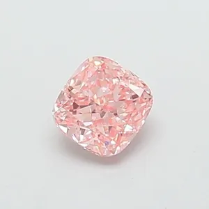 1ct CUSHION Fancy Vivid Pink VVS2 Coloured Lab diamond