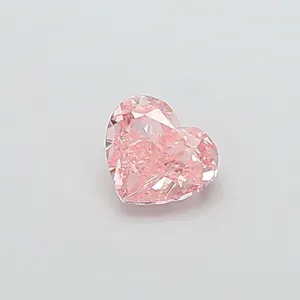 1.04ct HEART Fancy Intense Pink VVS2 Coloured Lab diamond