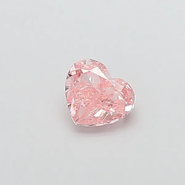 1.04ct HEART Fancy Intense Pink VVS2 Coloured Lab diamond