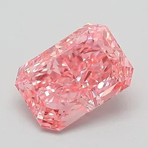 1.05ct RADIANT Fancy Vivid Pink VS1 Coloured Lab diamond