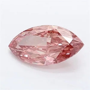 1.07ct MARQUISE Fancy Vivid Pink VS1 Coloured Lab diamond