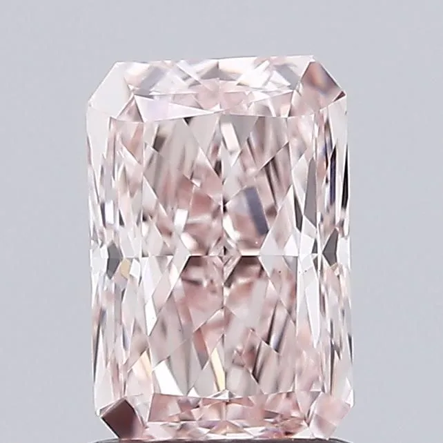 1.04ct RADIANT Fancy Brownish Pink VVS2 Coloured Lab diamond