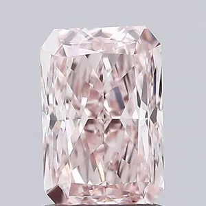 1.04ct RADIANT Fancy Brownish Pink VVS2 Coloured Lab diamond
