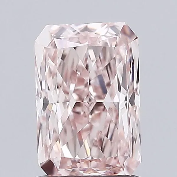 1.04ct RADIANT Fancy Brownish Pink VVS2 Coloured Lab diamond