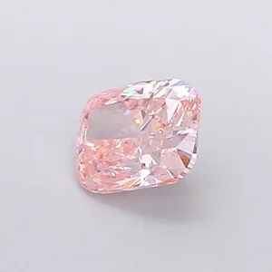 1.1ct CUSHION Fancy Intense Pink VS1 Coloured Lab diamond