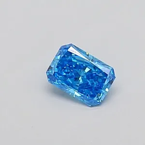 0.34ct RADIANT Fancy Vivid Blue VS2 Coloured Lab diamond