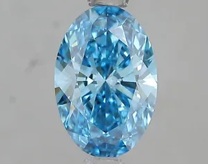 1.02ct OVAL Fancy Vivid Blue VS1 Coloured Lab diamond