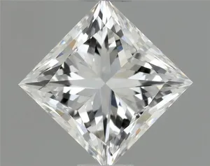 0.62ct PRINCESS F VVS2 Natural diamond