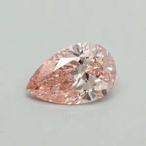 0.32ct PEAR Fancy Vivid Pink VS1 Coloured Lab diamond