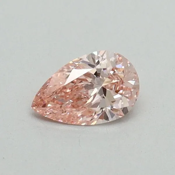 0.32ct PEAR Fancy Vivid Pink VS1 Coloured Lab diamond