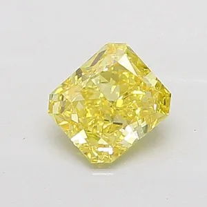 1.34ct RADIANT Fancy Intense Yellow VS1 Coloured Lab diamond