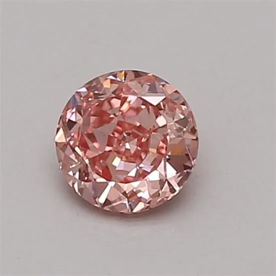 0.40ct ROUND Fancy Intense Pink VVS2 Coloured Lab diamond