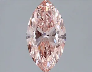 1.86ct MARQUISE Fancy Vivid Pink VS2 Coloured Lab diamond