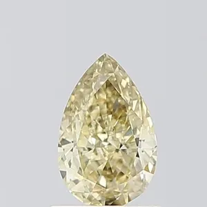 0.84ct PEAR Fancy Yellow VS1 Coloured Lab diamond