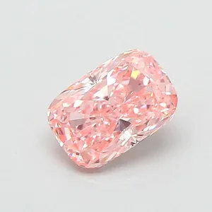 1.13ct CUSHION Fancy Vivid Pink VVS2 Coloured Lab diamond