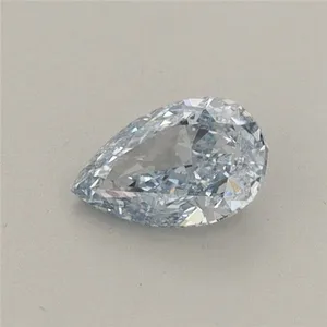 0.42ct PEAR Fancy Blue VS1 Coloured Lab diamond