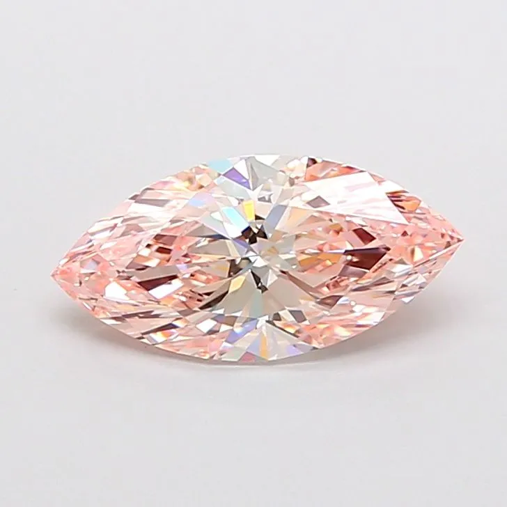 2.06ct MARQUISE Fancy Intense Pink VVS2 Coloured Lab diamond