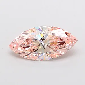 2.06ct MARQUISE Fancy Intense Pink VVS2 Coloured Lab diamond