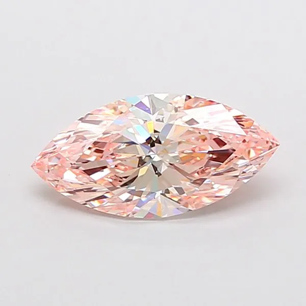2.06ct MARQUISE Fancy Intense Pink VVS2 Coloured Lab diamond