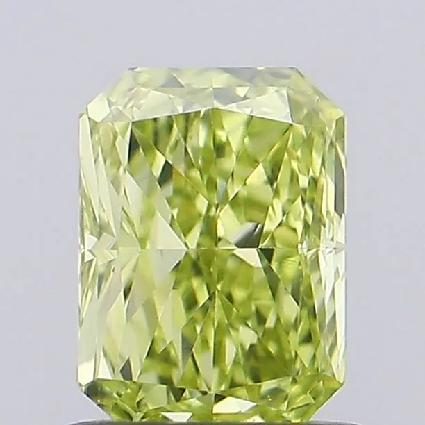 0.72ct RADIANT Fancy Intense Yellow VVS2 Coloured Lab diamond