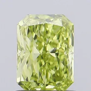 0.72ct RADIANT Fancy Intense Yellow VVS2 Coloured Lab diamond